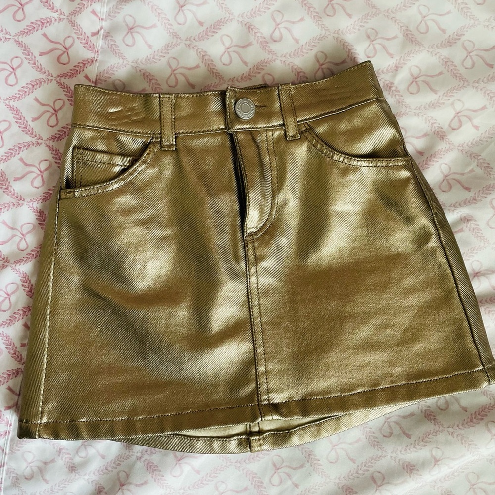 Metallic Gold Skirt